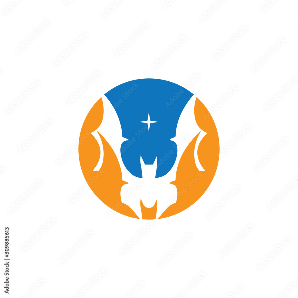 bat open wings flying concept elements icon bat open wings flying concept elements icon