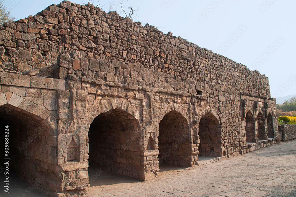 Daulatabad fort, building structure, Aurangabad, Maharashtra