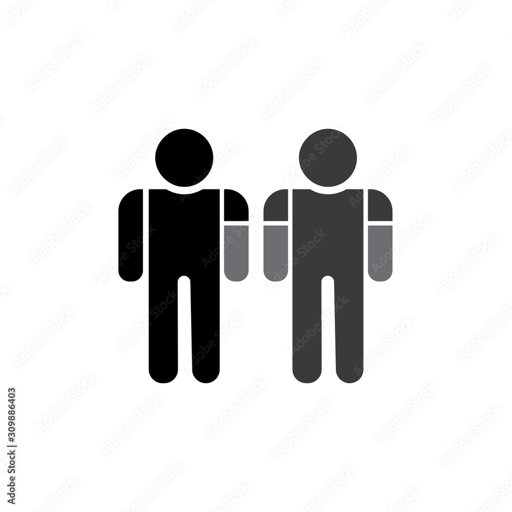 Disabled icon illustration isolated vector sign symbol Disabled icon illustration isolated vector sign symbol
