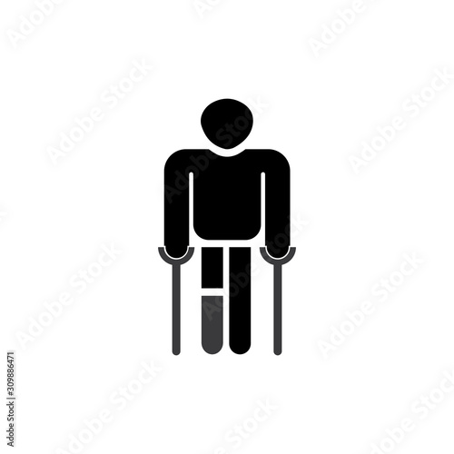 Disabled icon illustration isolated vector sign symbol