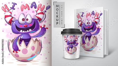 Boo monster poster and merchandising