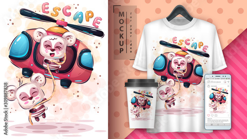 Great escape poster and merchandising