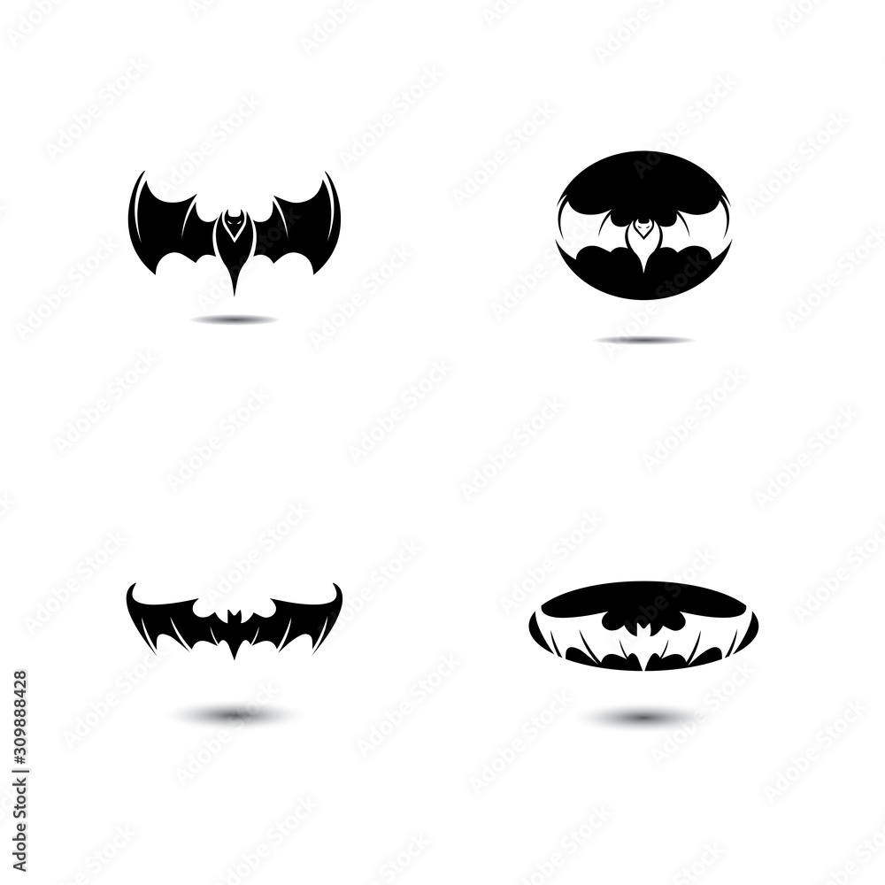 bat open wings flying concept elements icon bat open wings flying concept elements icon