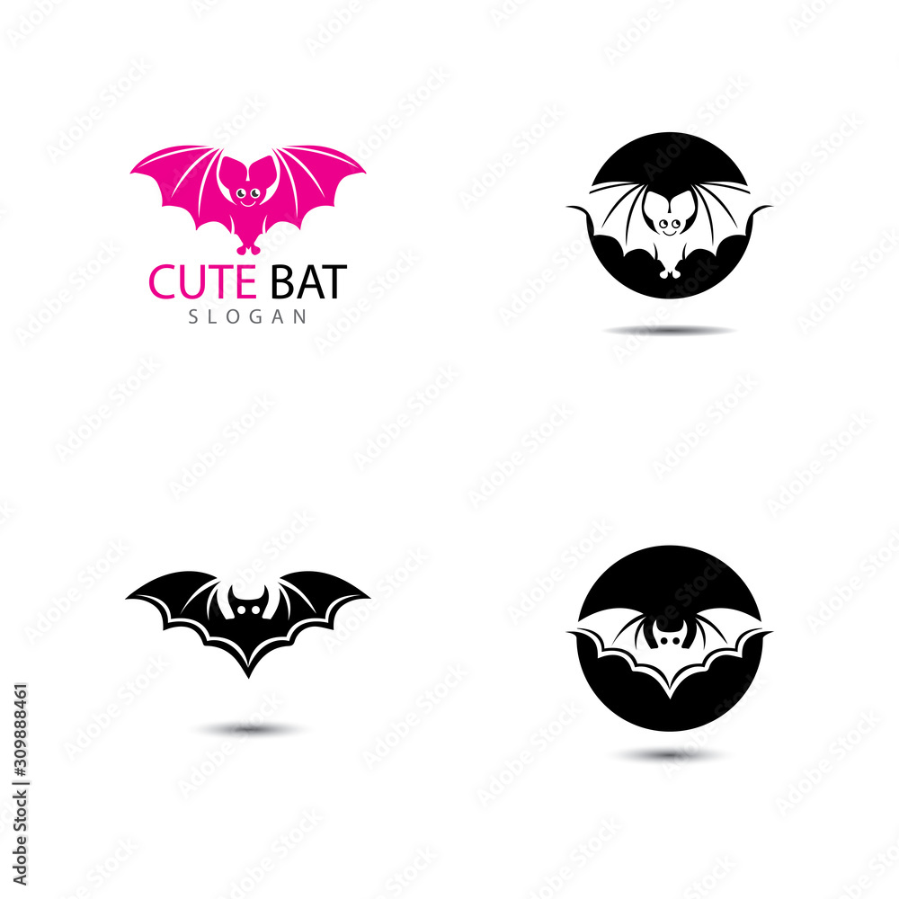 bat open wings flying concept elements icon bat open wings flying concept elements icon
