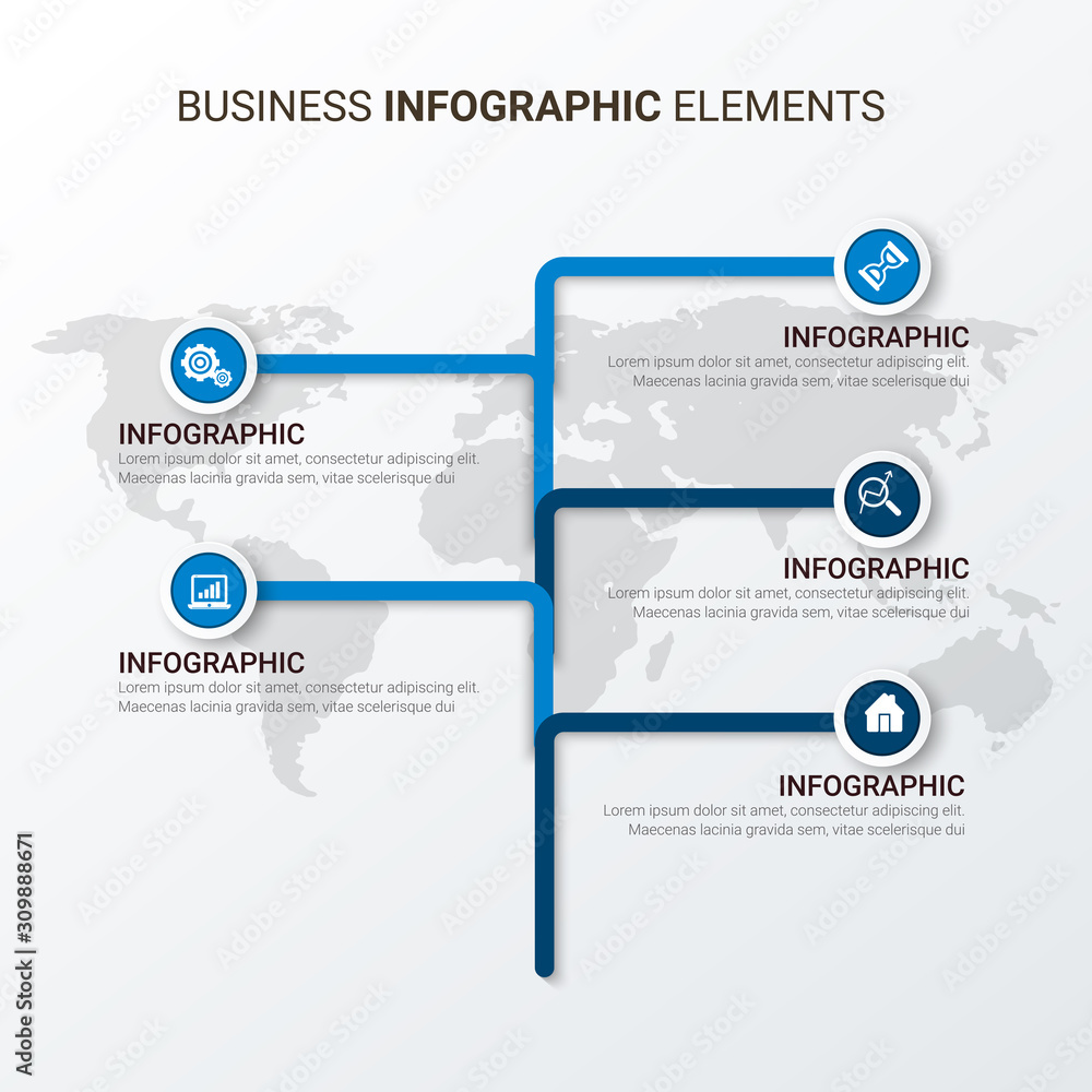 Naklejka premium Modern Infographic Choice Template