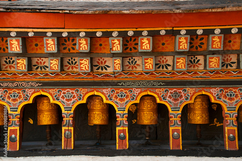 Foto Prayer wheels, Thimpu, Bhutan