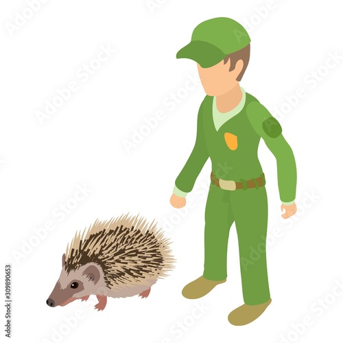 Animal protection icon. Isometric illustration of animal protection vector icon for web