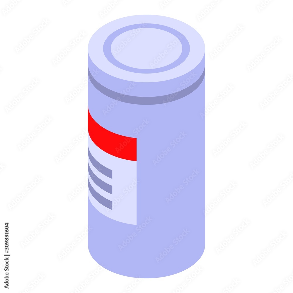 Capsule jar icon. Isometric of capsule jar vector icon for web design isolated on white background Capsule jar icon. Isometric of capsule jar vector icon for web design isolated on white background