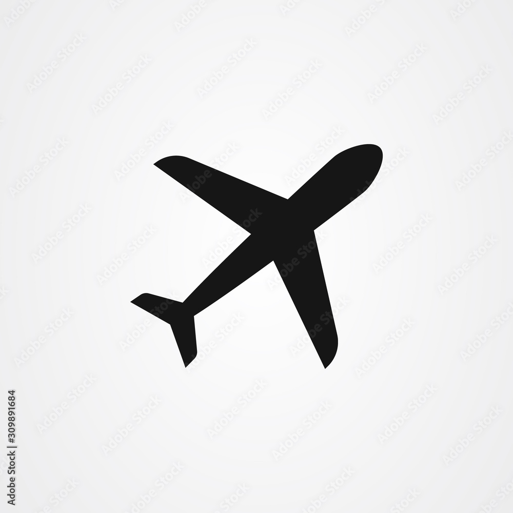 Airplane icon logo vector design Airplane icon logo vector design