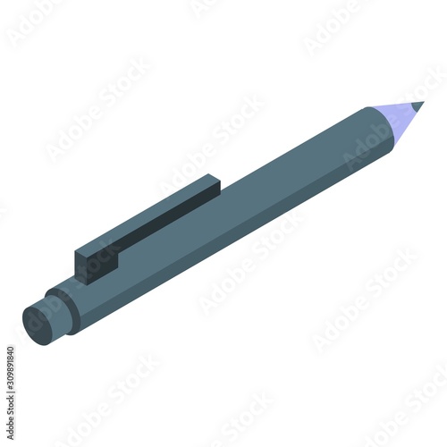 Office pen icon. Isometric of office pen vector icon for web design isolated on white background