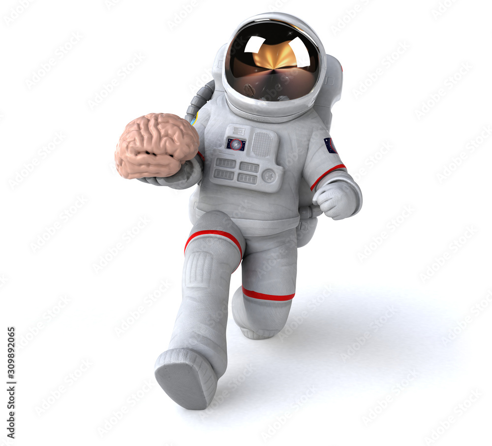 Fun astronaut - 3D Illustration Fun astronaut - 3D Illustration