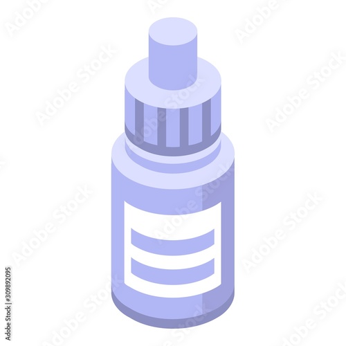Eye care dropper icon. Isometric of eye care dropper vector icon for web design isolated on white background