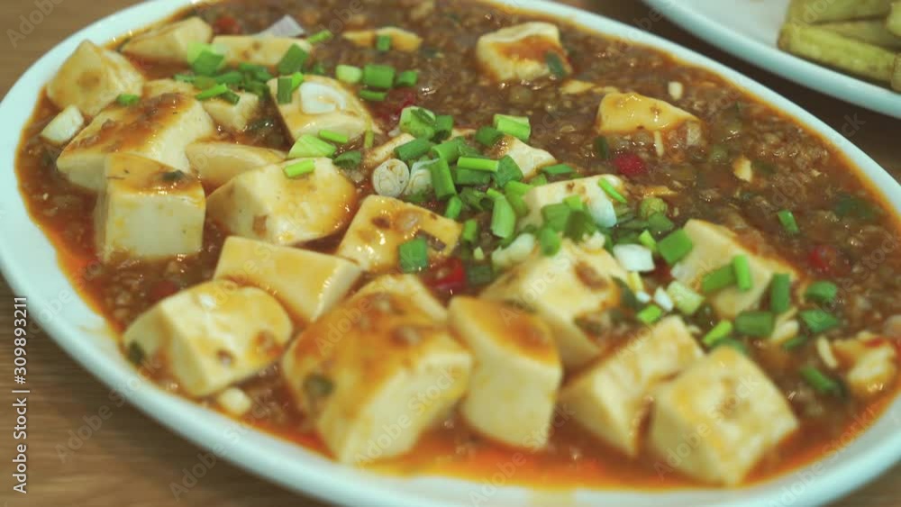 Tofu with Gravy Sauce in Chinese Style Tofu with Gravy Sauce in Chinese Style