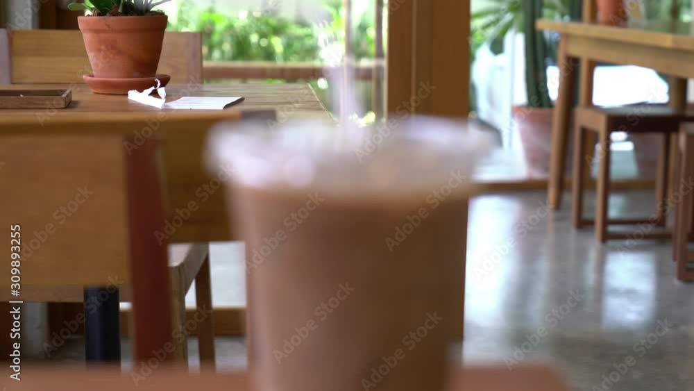 iced mocha coffee in cafe restaurant iced mocha coffee in cafe restaurant