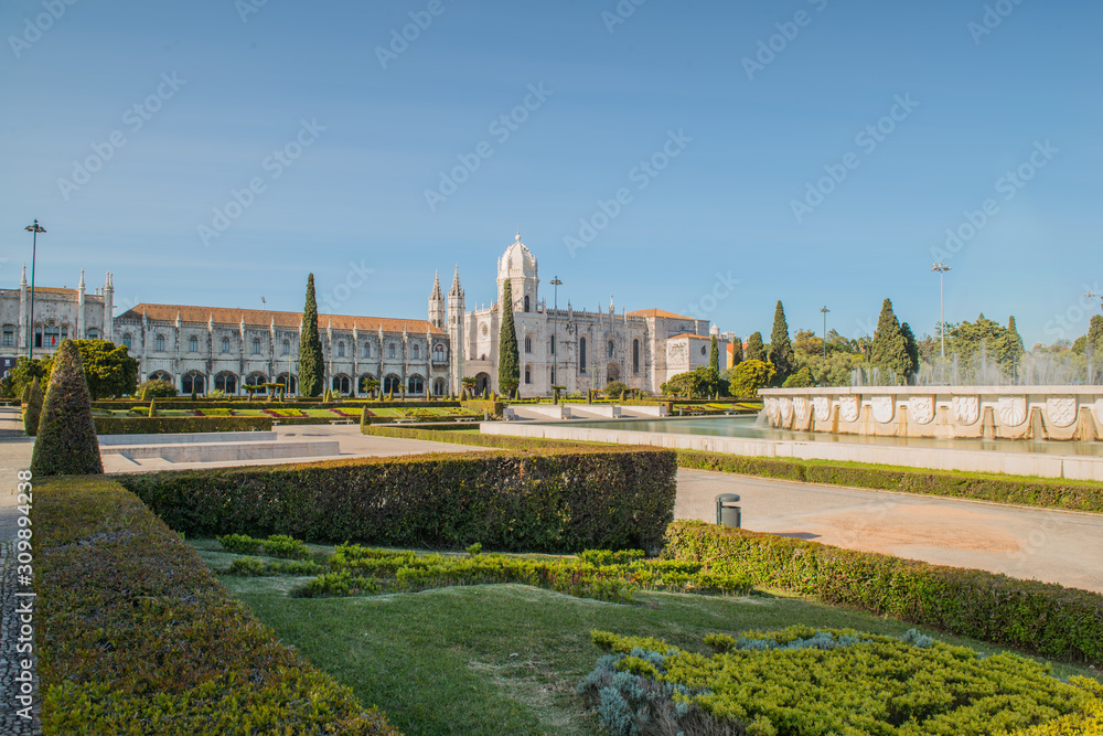 Mosteiro dos Jeronimos, located in the Belem district of Lisbon, Portugal.