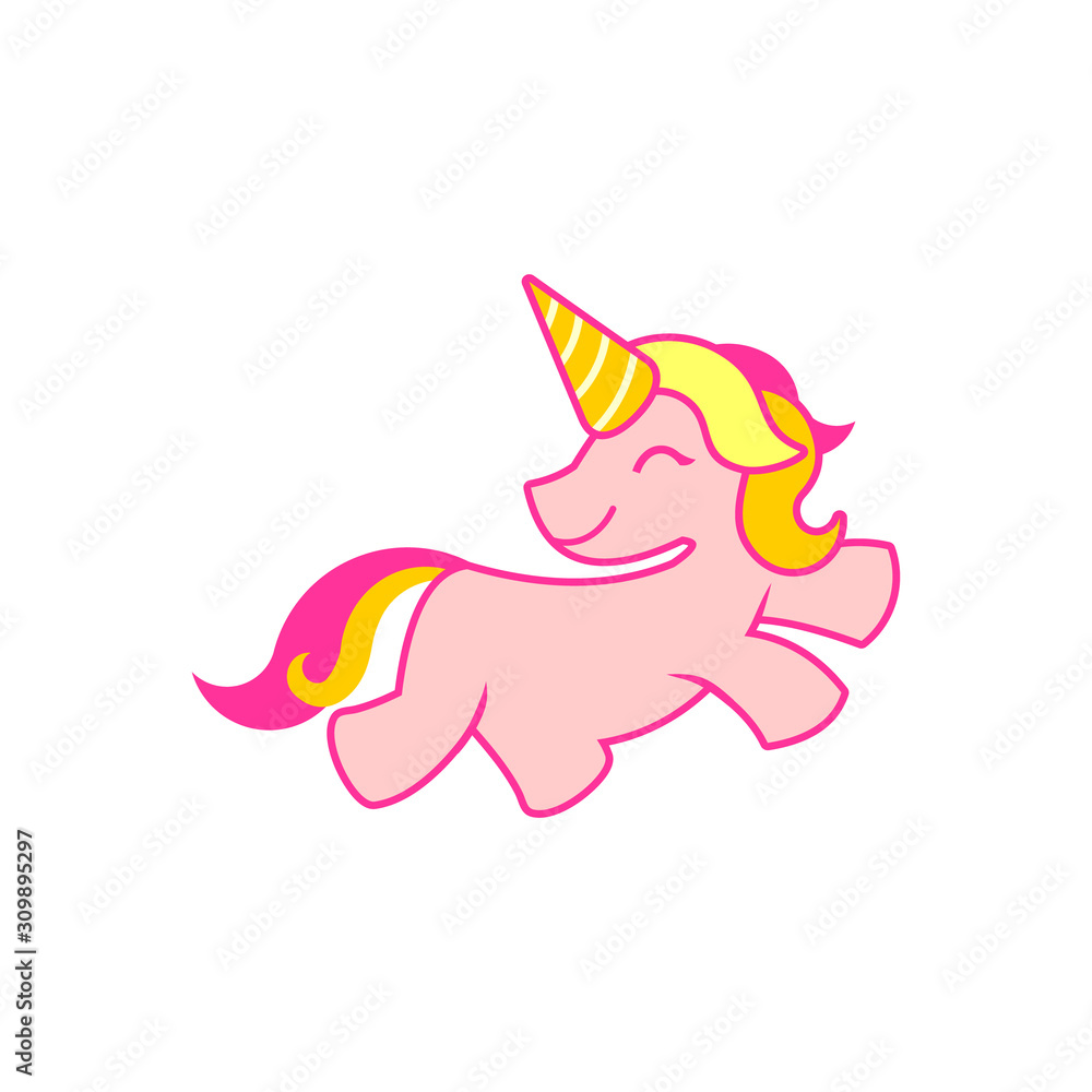 cute unicorn cartoon vector template cute unicorn cartoon vector template