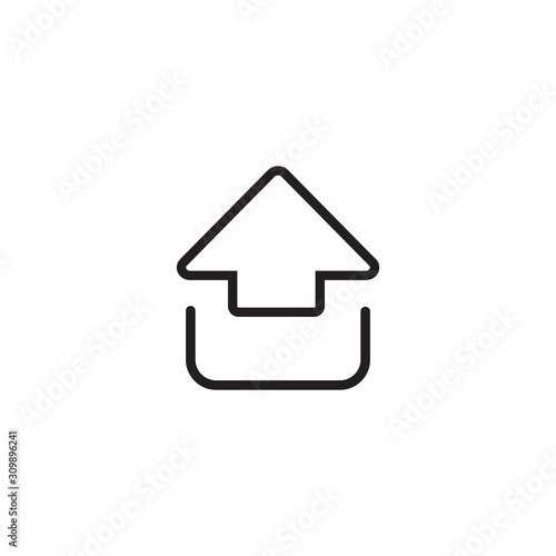 Upload icon symbol vector illustration