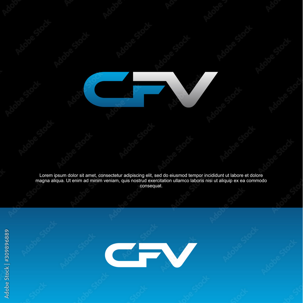 53+ 영상 cfv 13 CFV initials for fitness companies, initial logos for the gym and cross fit, combined overlap logo letters Stock Vector | Adobe Stock