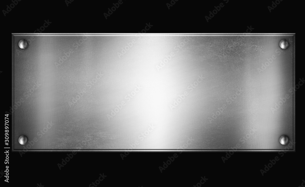 Obraz premium Old metal plate background