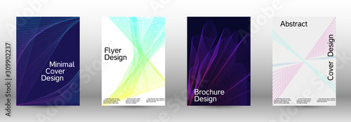 Cover design template set 