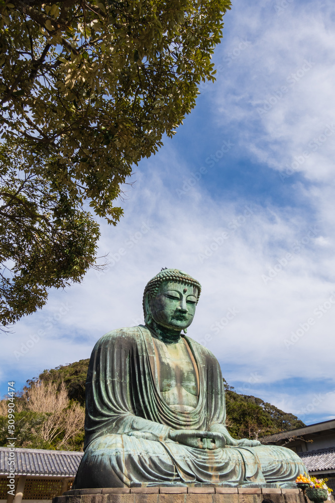 Great Buddha of Kamakura or Kamakura Daibutsu is a World Heritage Site by UNESCO at Kotoku-in Temple. Great Buddha of Kamakura or Kamakura Daibutsu is a World Heritage Site by UNESCO at Kotoku-in Temple.