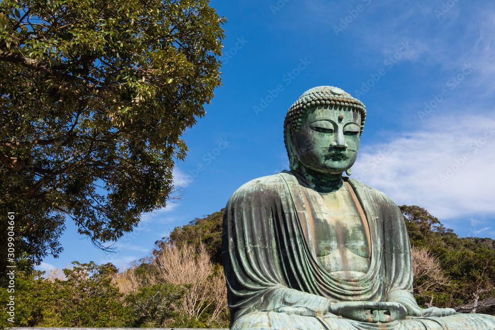 Great Buddha of Kamakura or Kamakura Daibutsu is a World Heritage Site by UNESCO at Kotoku-in Temple. Great Buddha of Kamakura or Kamakura Daibutsu is a World Heritage Site by UNESCO at Kotoku-in Temple.