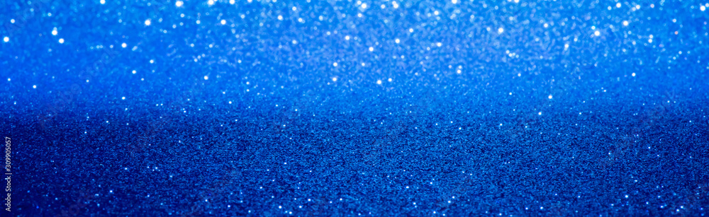 Obraz premium blue bokeh lights defocused effect lens. abstract background