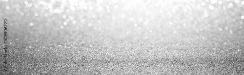 white and silver bokeh abstract background
