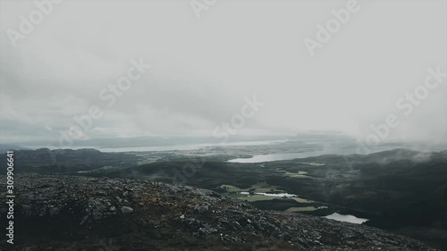 Ariel view of Ørland area, Norway photo