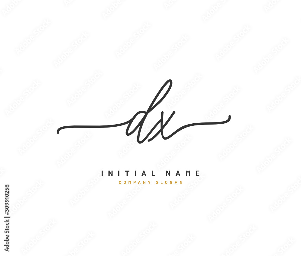 D X DX Beauty vector initial logo, handwriting logo of initial signature, wedding, fashion, jewerly, boutique, floral and botanical with creative template for any company or business. D X DX Beauty vector initial logo, handwriting logo of initial signature, wedding, fashion, jewerly, boutique, floral and botanical with creative template for any company or business.