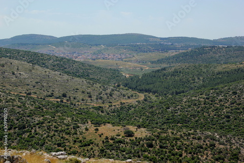 view of galillea mountains