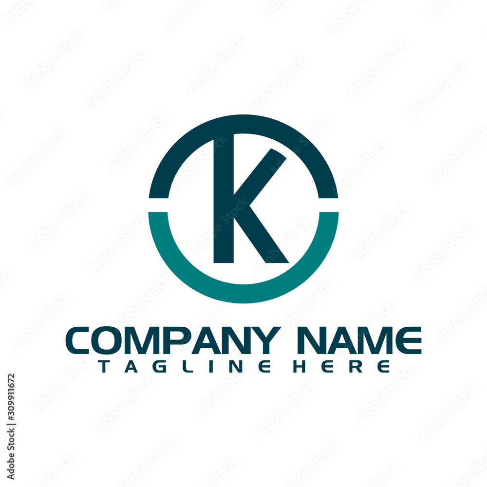 K Dots Logo Design Template. Hexagon K Icon. K Dots Logo Design Template. Hexagon K Icon.