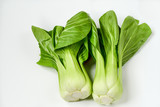 Bok choy or Pak Choi or сhinese cabbage isolated on the white background 