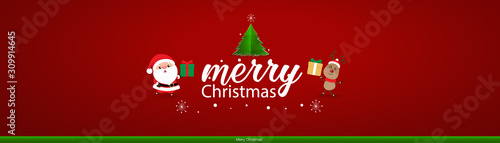 Christmas Greeting Card. Christmas Background with Merry Christmas lettering  vector illustration.