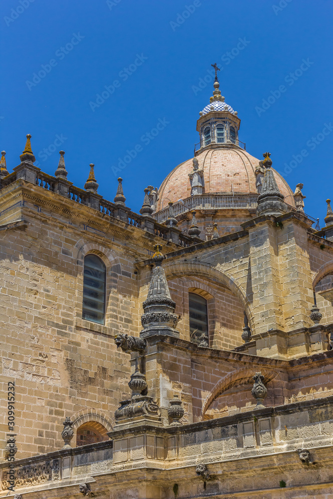 Dome of the cathedral in Jerez de la Frontera, Spain