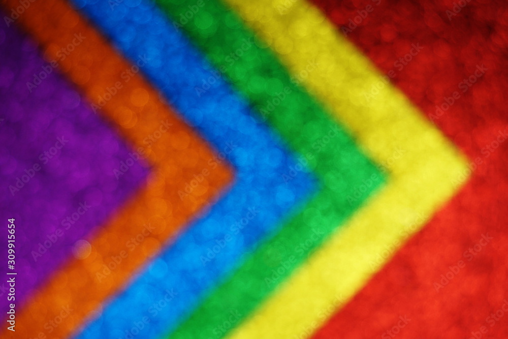 LGBTQ colorful bokeh abstract background