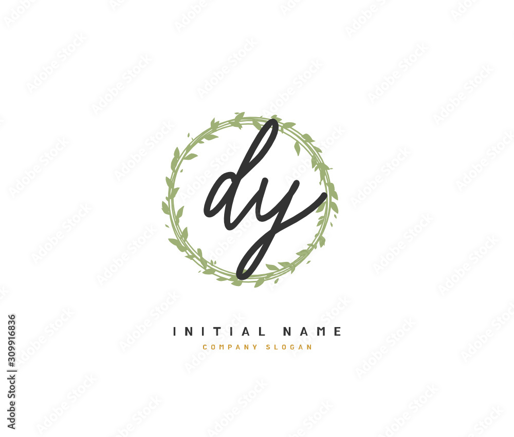 D Y DY Beauty vector initial logo, handwriting logo of initial signature, wedding, fashion, jewerly, boutique, floral and botanical with creative template for any company or business. D Y DY Beauty vector initial logo, handwriting logo of initial signature, wedding, fashion, jewerly, boutique, floral and botanical with creative template for any company or business.