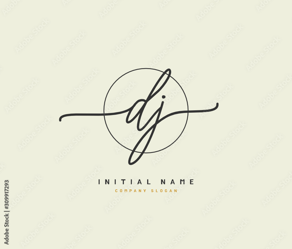 D J DJ Beauty vector initial logo, handwriting logo of initial signature, wedding, fashion, jewerly, boutique, floral and botanical with creative template for any company or business. D J DJ Beauty vector initial logo, handwriting logo of initial signature, wedding, fashion, jewerly, boutique, floral and botanical with creative template for any company or business.