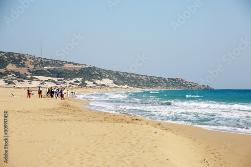 Fototapeta Naklejka Na Ścianę i Meble -  Altinkum Strand oder Golden Beach, schönster Strand Nordzyperns