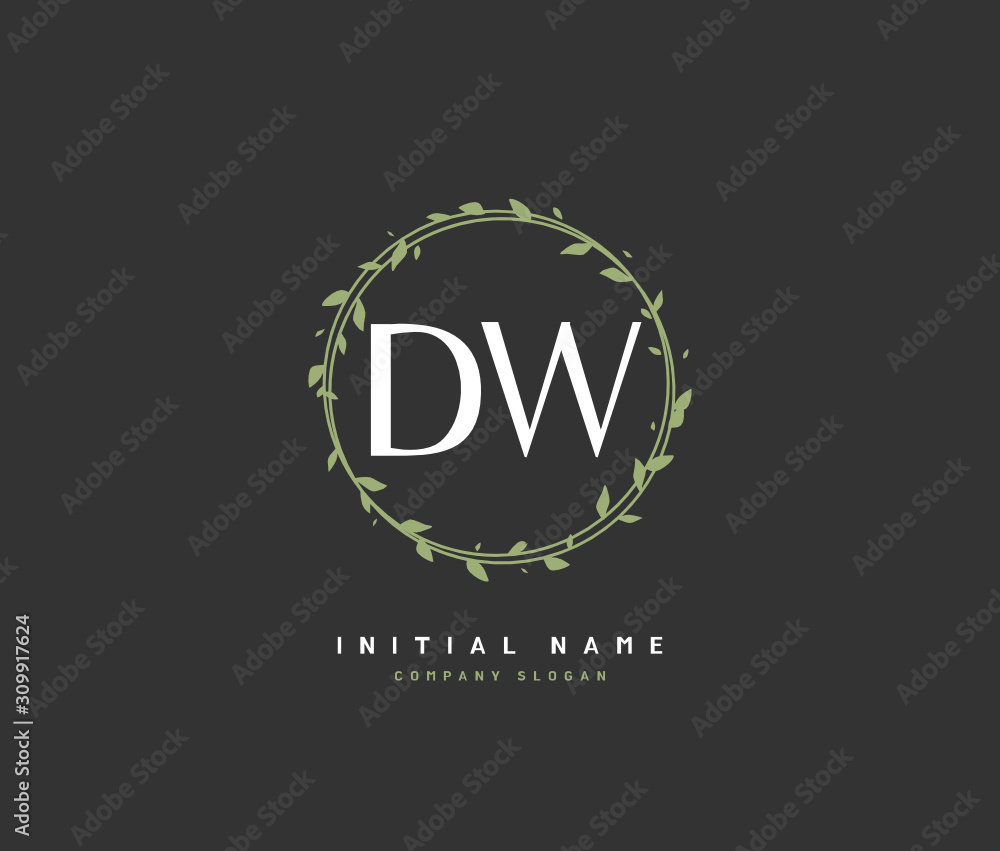 D W DW Beauty vector initial logo, handwriting logo of initial signature, wedding, fashion, jewerly, boutique, floral and botanical with creative template for any company or business. D W DW Beauty vector initial logo, handwriting logo of initial signature, wedding, fashion, jewerly, boutique, floral and botanical with creative template for any company or business.