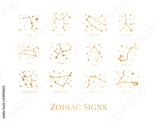 Illustration zodiac sign.