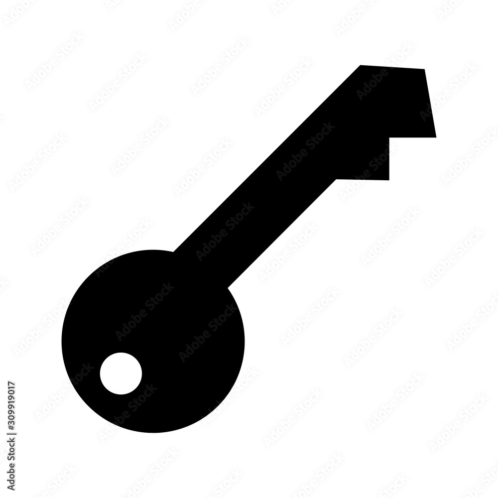 Key icon isolated on background Key icon isolated on background