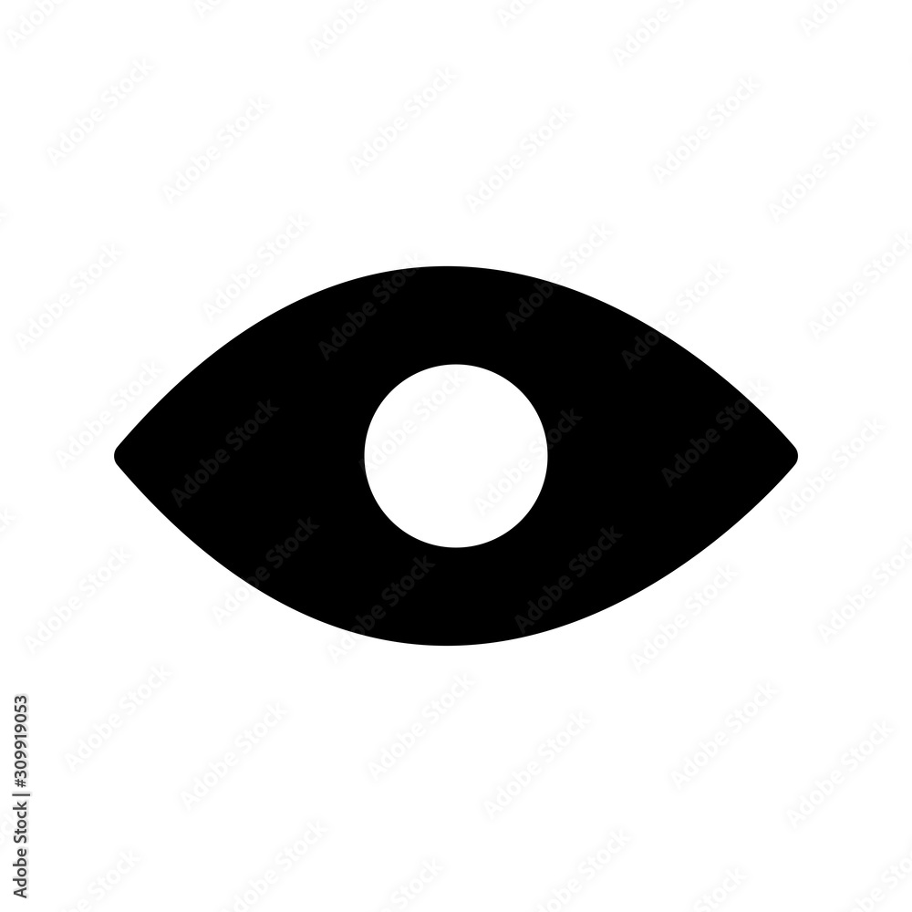 Eye icon isolated on background Eye icon isolated on background
