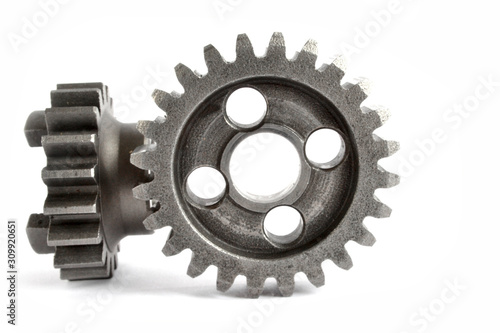 Two metal gears