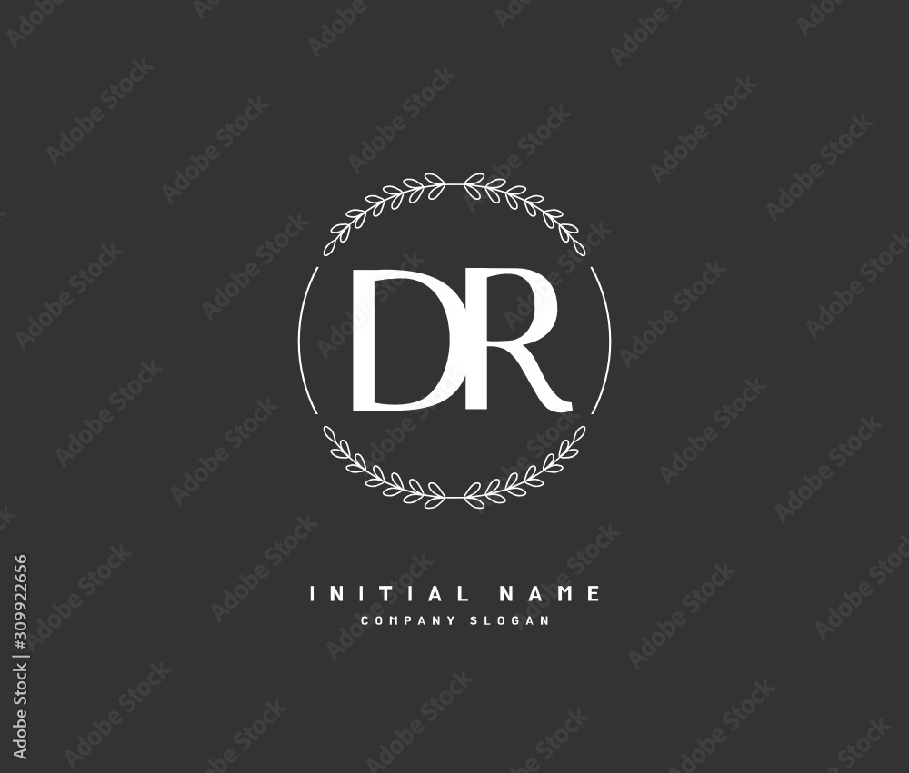 D R DR Beauty vector initial logo, handwriting logo of initial signature, wedding, fashion, jewerly, boutique, floral and botanical with creative template for any company or business. D R DR Beauty vector initial logo, handwriting logo of initial signature, wedding, fashion, jewerly, boutique, floral and botanical with creative template for any company or business.