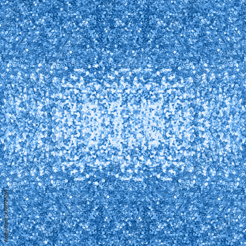 Closeup of blue glitter