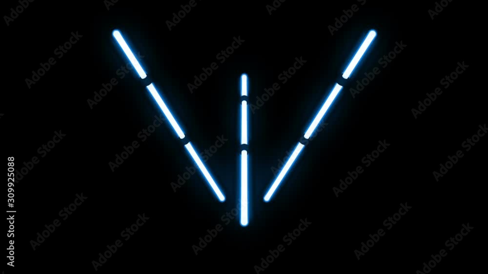Looping Animation Of Fluorescent Light Bars Tilting Looping Animation Of Fluorescent Light Bars Tilting