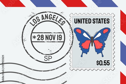 Los Angeles postmark photo