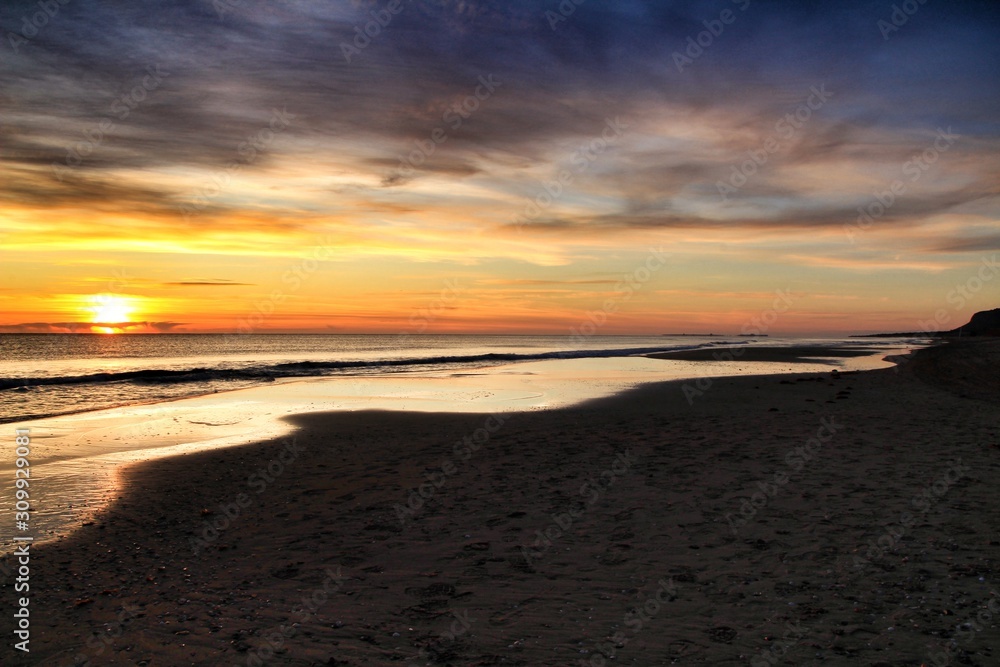 Sunrise on the beach in Arenales del Sol, Alicante Sunrise on the beach in Arenales del Sol, Alicante