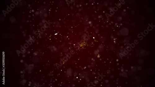 Coming Soon Colorful text appears on shiny bokeh background and glitter particles for celebration,greetings,festival,business